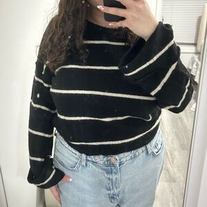 mandee striped sweater